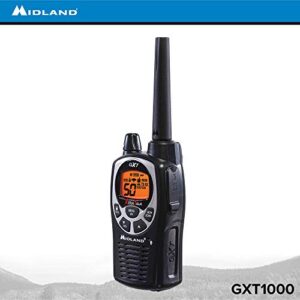Midland GXT1000VP4 50 Channel GMRS Two-Way Radio - Up to 36 Mile Range Walkie Talkie - Black/Silver (Pack of 6)