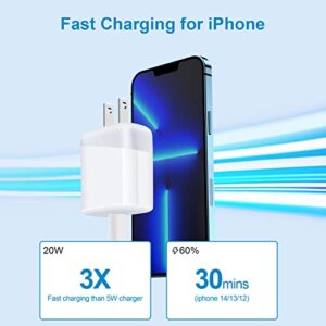 20W USB C Fast Charger Type C Charging Block for Google Pixel 7 7pro 6 6pro 6a, iPhone 14 Plus/Pro/Pro Max 13 12 11 SE, Galaxy S23 S22 S21 FE Ultra A14, Wall Plug Charger Box Brick Cube Power Adapter