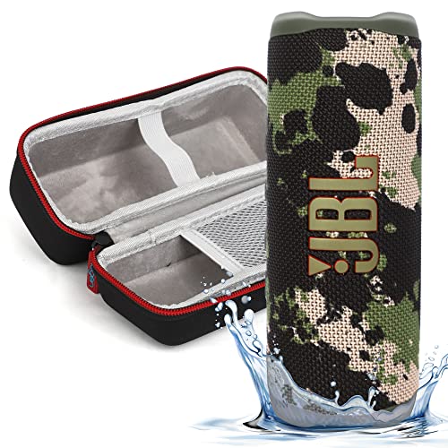 JBL Flip 6 - Waterproof Portable Bluetooth Speaker, Powerful Sound and deep bass, IPX7 Waterproof, 12 Hours of Playtime with Megen Hardshell Case - Camo