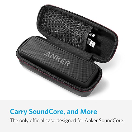 Anker Upgraded, Soundcore Bluetooth Speaker with IPX5 Waterproof, Stereo Sound, 24H Playtime, Portable Wireless Speaker Bundle with Official Travel Case