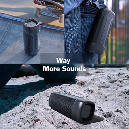 DOSS Bluetooth Speaker, Portable Wireless Bluetooth Speaker with 24W Powerful Sound, Rich Bass, IPX6 Waterproof, Wireless Stereo Pairing, 20H Playtime, Waterproof Speaker for Outdoor and Travel