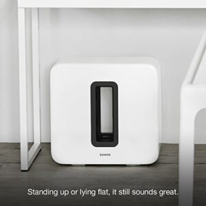 Sonos Sub - The Wireless Subwoofer for Deep Bass - White