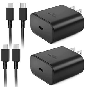 45w usb c wall charger,2pack samsung fast charger type c fast charging block with 5ft fast charging cable for samsung galaxy s23 ultra/s23+/s23/s22 ultra/s22+/note 20/s20/s21/s10,galaxytab pps charger