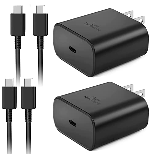 45W USB C Wall Charger,2Pack Samsung Fast Charger Type C Fast Charging Block with 5FT Fast Charging Cable for Samsung Galaxy S23 Ultra/S23+/S23/S22 Ultra/S22+/Note 20/S20/S21/S10,GalaxyTab PPS Charger