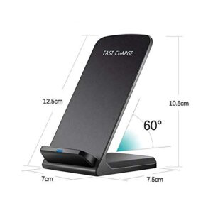 BoxWave Charger Compatible with Blackview BV9500 Pro (Charger by BoxWave) - Wireless QuickCharge Stand, No Cord; no Problem! Charge Your Phone with Ease! for Blackview BV9500 Pro - Jet Black