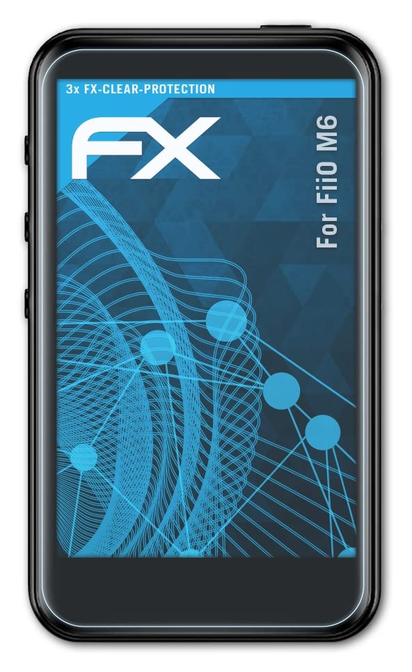 atFoliX Screen Protection Film Compatible with FiiO M6 Screen Protector, Ultra-Clear FX Protective Film (3X)