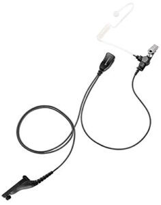 single wire earpiece with reinforced cable for motorola radios apx4000 apx6000 apx7000 apx8000 xpr6100 xpr6350 xpr6550 xpr7550 xpr7550e (apx 6000 4000 7000 8000 xpr 6350 6550 7550 7550e headset)