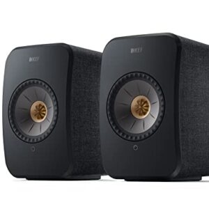 KEF LSX II Wireless HiFi Speaker System (Carbon Black)