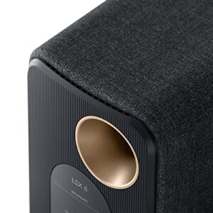 KEF LSX II Wireless HiFi Speaker System (Carbon Black)