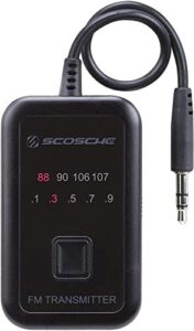 scosche fmt4r fm transmitter with 20 frequency selections
