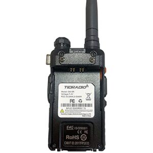 TIDRADIO GM-5R GMRS Radio, Two Way Radio GMRS Repeater Capable, with 3800mAh Battery, Dual Band Scanning Receiver and NOAA Weather & Alarm GMRS Handheld Radio(2 Pack)