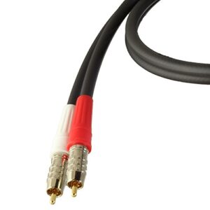 bjc lc-1 stereo audio cables (black, 3 foot)