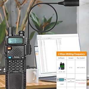 Ham Radio UV-5R Pro 8W High Power Two Way Radio with 3800mAh Battery,Handheld Speaker Mic, Radio Case 2 Pack and one Programming Cable,