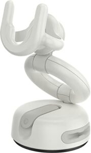 popsockets multi-use phone mount: dash mount, windshield phone mount, and phone mount for desk – white