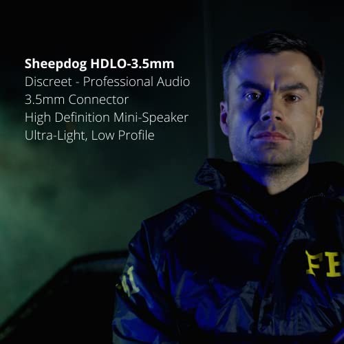 Sheepdog HDLO - Tubeless, Covert High Definition 3.5mm Police Listen Only Earpiece (HDLO-3.5), Designed for Law Enforcement and Military