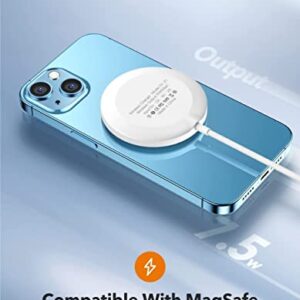 THREEKEY Magnetic Wireless Charger,15W Max Wireless Charging Pad,Compatible with MagSafe Charger for iPhone 14/14 Pro/14 Plus/14 Pro Max/iPhone 13/13 Mini/13 Pro/13 Pro max/AirPods pro (No Adapter)