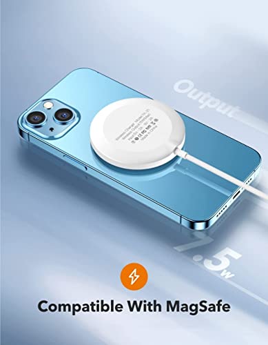 THREEKEY Magnetic Wireless Charger,15W Max Wireless Charging Pad,Compatible with MagSafe Charger for iPhone 14/14 Pro/14 Plus/14 Pro Max/iPhone 13/13 Mini/13 Pro/13 Pro max/AirPods pro (No Adapter)