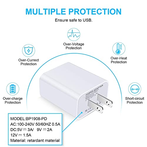 USB C Fast Charger Head for iPhone 14 Pro, 20W USB C Power Adapter Fast Charging Block Brick Cube Box for iPhone 14 Pro Max/13/12/11/Pro/Max/Mini/SE/XS, Samsung Galaxy S23 S22 S21 S20, Pixel 7 Pro 6a