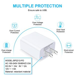 USB C Fast Charger Head for iPhone 14 Pro, 20W USB C Power Adapter Fast Charging Block Brick Cube Box for iPhone 14 Pro Max/13/12/11/Pro/Max/Mini/SE/XS, Samsung Galaxy S23 S22 S21 S20, Pixel 7 Pro 6a