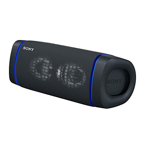 Sony SRSXB33 Extra BASS Bluetooth Wireless Portable Waterproof Speaker (Black) Bundle with Hardshell Travel and Storage Case (2 Items)