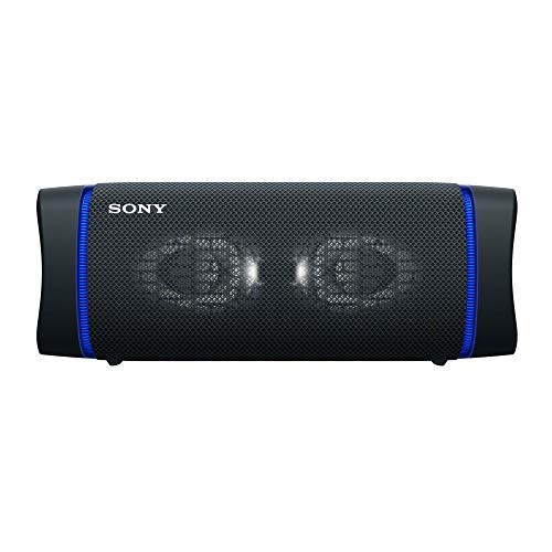 Sony SRSXB33 Extra BASS Bluetooth Wireless Portable Waterproof Speaker (Black) Bundle with Hardshell Travel and Storage Case (2 Items)