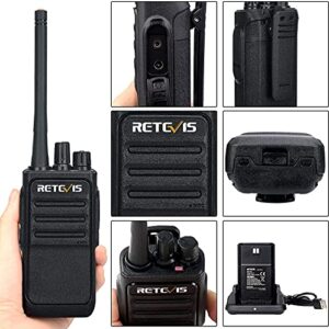 Retevis RT17 Walkie Talkies with Earpiece and Mic,Handheld 2 Way Radio Rechargeable,Portable Two Way Radios Long Range,VOX Handsfree for Adults School Business Construction Warehouse(20 Pack)