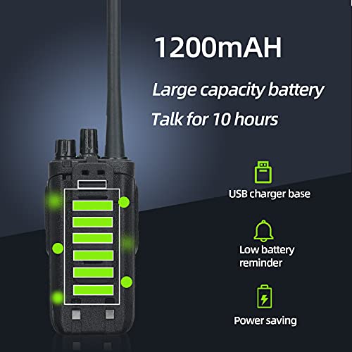 Retevis RT17 Walkie Talkies with Earpiece and Mic,Handheld 2 Way Radio Rechargeable,Portable Two Way Radios Long Range,VOX Handsfree for Adults School Business Construction Warehouse(20 Pack)