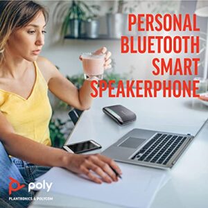 Poly Sync 20+ Bluetooth Speakerphone w/USB-A UC Bluetooth Adapter (Plantronics) - Personal Portable Speakerphone - Noise & Echo Reduction - Connect Wirelessly to PC/Mac/Cell Phone -Works w/Teams, Zoom