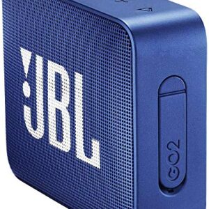 JBL GO2 Portable Bluetooth Speaker with Rechargeable Battery, Waterproof, Built-in Speakerphone, Blue