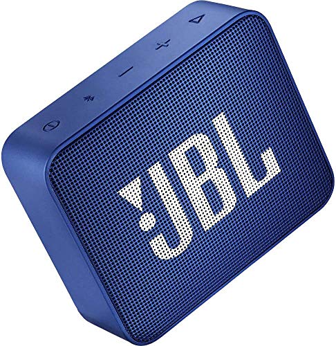 JBL GO2 Portable Bluetooth Speaker with Rechargeable Battery, Waterproof, Built-in Speakerphone, Blue