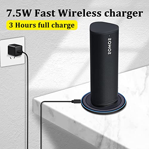 KU XIU Magnetic Wireless Charger Compatible with Sonos Roam, Power Up Charging Dock, Portable Bluetooth Speaker Charging Pad (No AC Adapter)
