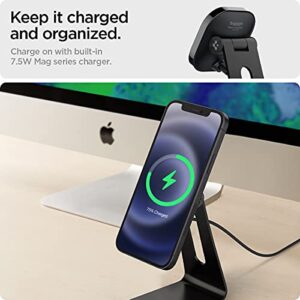 Spigen OneTap Pro (MagFit) Designed for Magsafe Stand Wireless Charger Stand Compatible with iPhone 14, iPhone 13, iPhone 12 Models, AirPod Pro, AirPod Pro 2, AirPod 3 Stand - Black