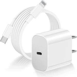 for Apple iPhone 13 Pro Max Charger Fast Charging,[ MFi Certified] iPad 20W Rapid USB C Wall Super Fast Chargers Block/Power Plug with 6Ft Type C to Lightning Cable for iPhone 14 13 12 11Pro Max