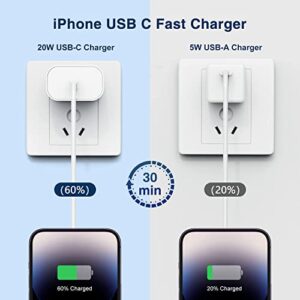 for Apple iPhone 13 Pro Max Charger Fast Charging,[ MFi Certified] iPad 20W Rapid USB C Wall Super Fast Chargers Block/Power Plug with 6Ft Type C to Lightning Cable for iPhone 14 13 12 11Pro Max