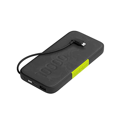 InfinityLab InstantGo 10000 - 10000mAh Power Bank with Integrated Lightning Connector - Black