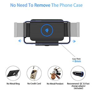 Lopnord Z Fold 4 Car Mount, Wireless Car Charger Mount Compatible with Samsung Galaxy Z Fold 4 3/S23 Ultra/22 Ultra, Wireless Charger for Air Vent/Dashboard Car Phone Holder for iPhone 14 13 Pro Max