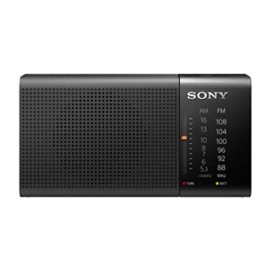 sony icf-p36 portable am/fm radio – black