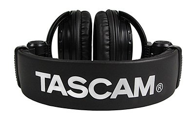 Tascam TH-02 Closed Back Studio Headphones, Black