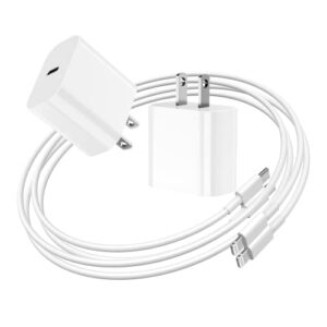iphone 14 13 12 fast charger [apple mfi certified],usb c wall charger fast charging 20w pd adapter with 10ft type-c to lightning cable compatible with iphone 14 13 12 pro max mini 11 xs xr x 8 plus