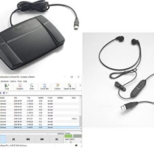 Express Scribe Pro Transcription Kit with USB Foot Pedal & USB Transcription Headset