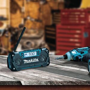 Makita RM02 12V max CXT® Lithium-Ion Cordless Compact Job Site Radio, Tool Only