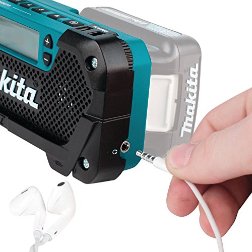 Makita RM02 12V max CXT® Lithium-Ion Cordless Compact Job Site Radio, Tool Only