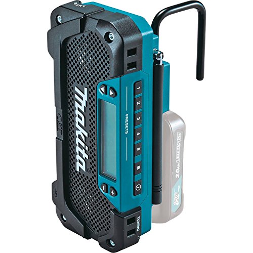 Makita RM02 12V max CXT® Lithium-Ion Cordless Compact Job Site Radio, Tool Only