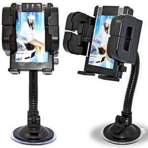 nem universal 3-in-1 car cell phone holder, windshield long arm phone holder, dashboard, air vent, stand with photo frame for iphone 12/11/x/8/7/7p/6s/6p/5s,galaxy s5/s6/s7/s8/s9,google,lg,huawei