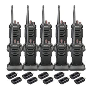 retevis rt48 walkie talkie waterproof,walkie talkies for adults,long range,rugged,portable frs two-way radios for commercial construction (10 pack)