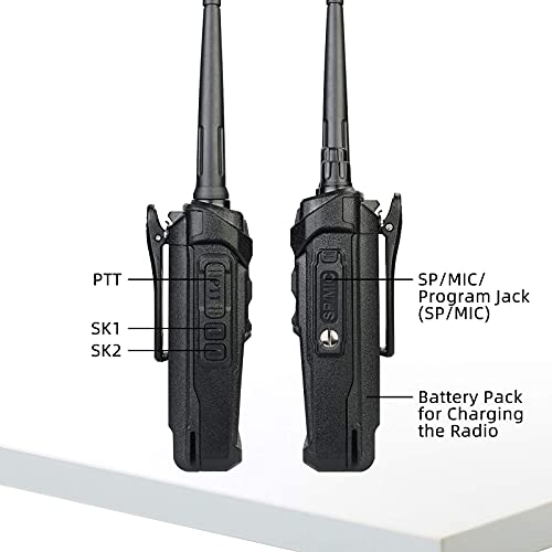 Retevis RT48 Walkie Talkie Waterproof,Walkie Talkies for Adults,Long Range,Rugged,Portable FRS Two-Way Radios for Commercial Construction (10 Pack)