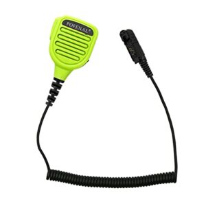 pofenal water-proof radio microphone, remote shoulder mic with 3.5mm jack, walkie talkie,compatible with motorola dmr radio xpr3300 xpr3500 xpr3300e xpr3500e 3500 3300e 3500e (xpr 3300e mic, green)