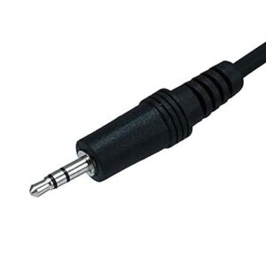 Monoprice 6ft 3.5mm Stereo Plug/Jack M/F Cable - Black