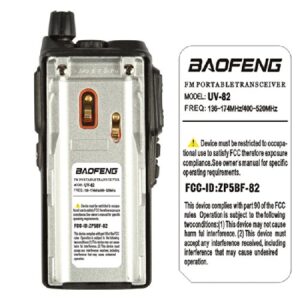 BaoFeng UV-82C Dual-Band 136-174/400-520 MHz FM Ham Two-Way Radio, Transceiver, HT with Battery, Earpiece, Antenna, Charger