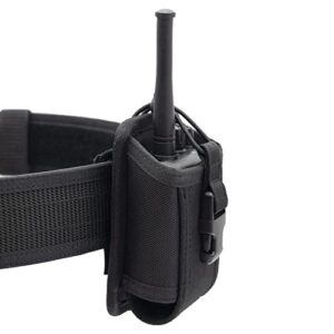 dotacty universal radio pouch molle tactical radio holder for duty belt two ways radio holster walkie talkies case carrier nylon carry bag for police le security safety firefighter rescue outdoor